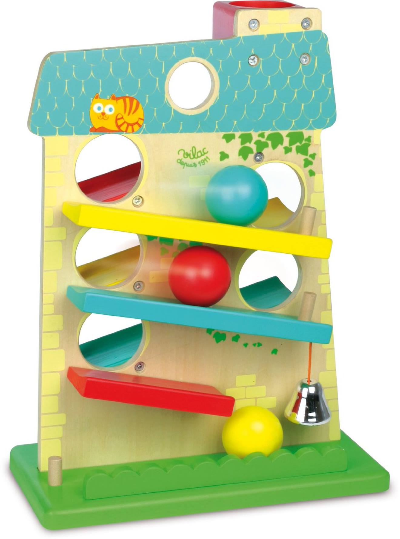 Maison des boules illustrée beige