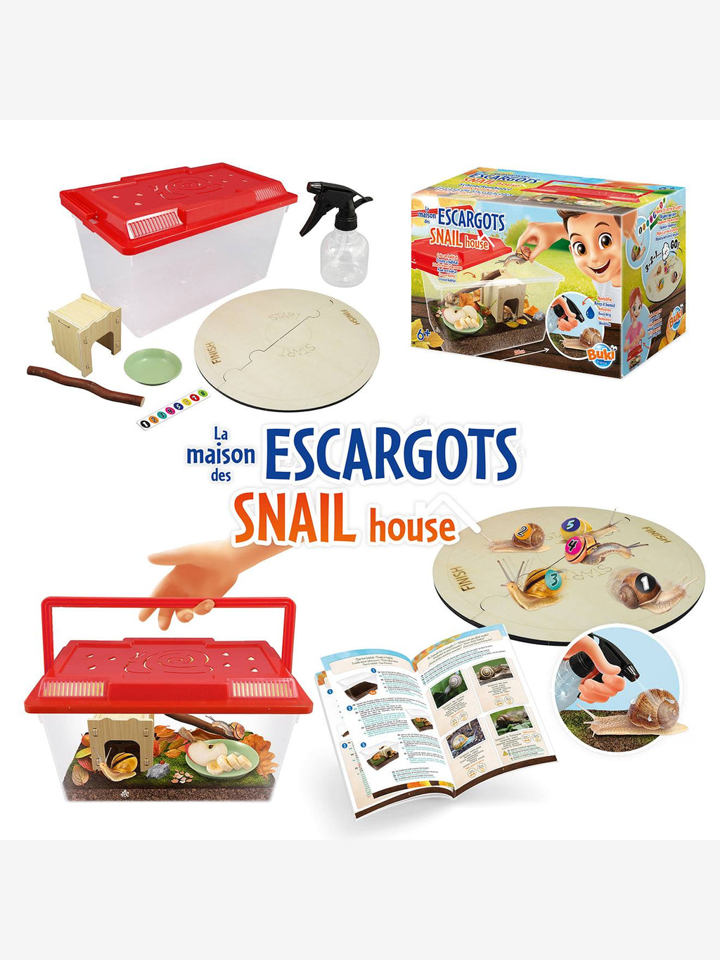 Maison des escargots rouge