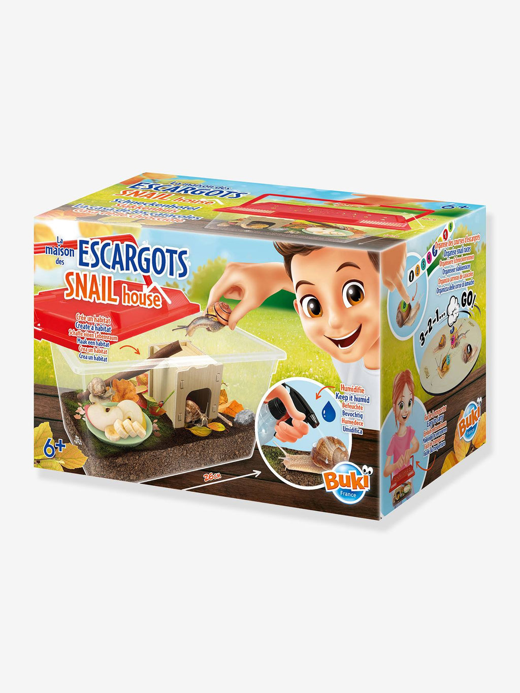 Maison des escargots rouge
