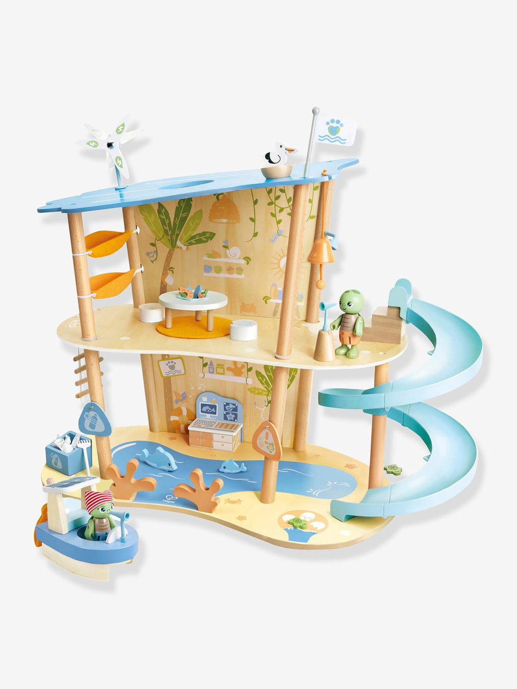 Maison océan multicolore