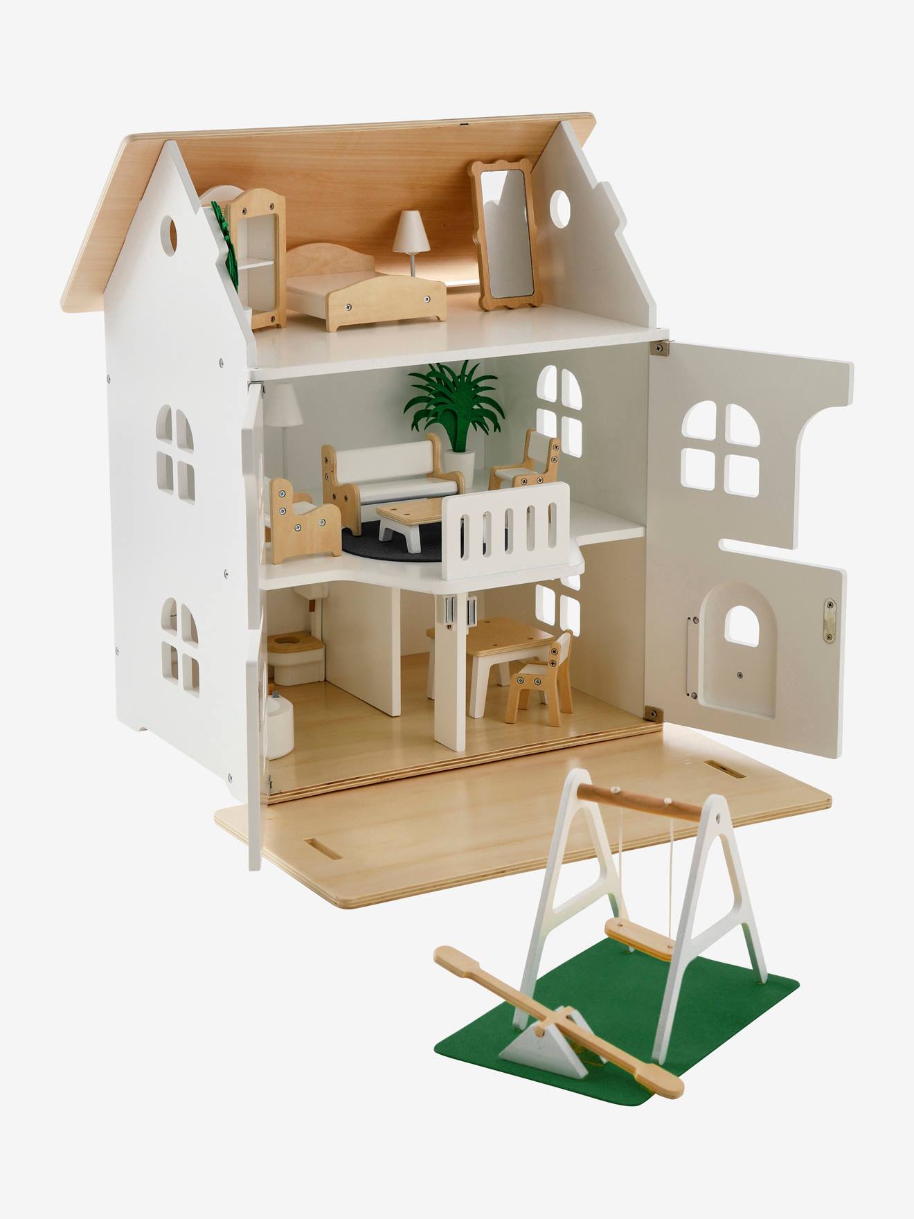 Maison romantique des amis des petits + mobilier en bois FSC blanc