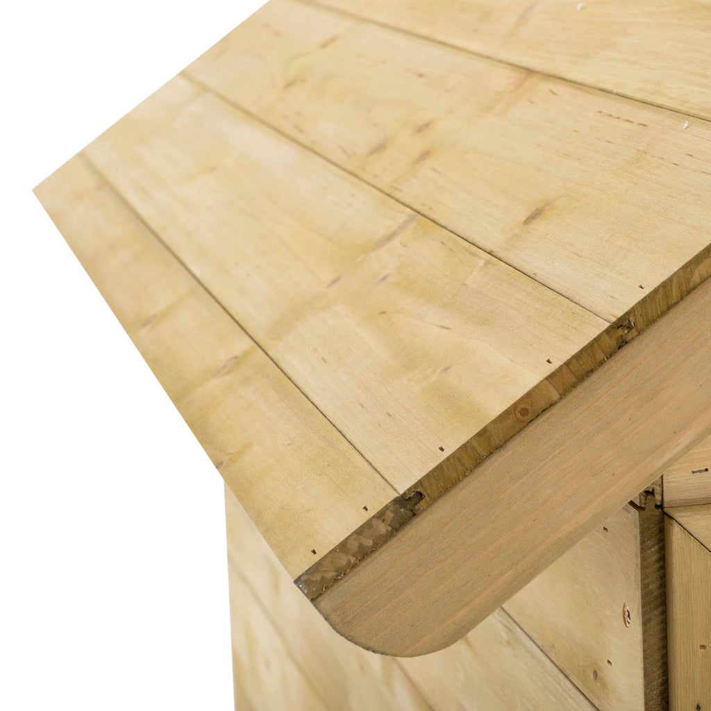 Maisonnette cabane enfant lavande bois FSC marron