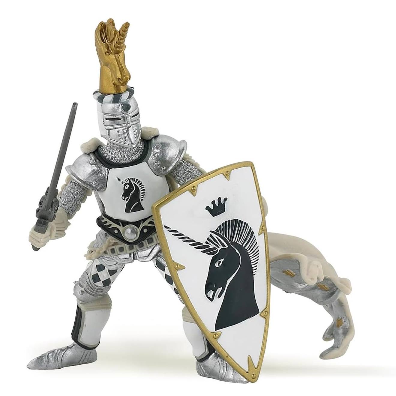 Maître cimier licorne blanc