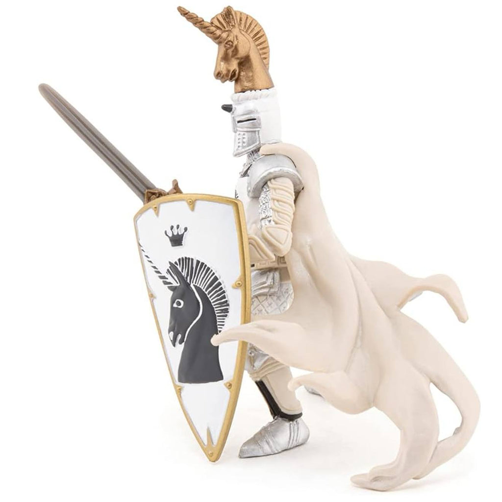 Maître cimier licorne blanc