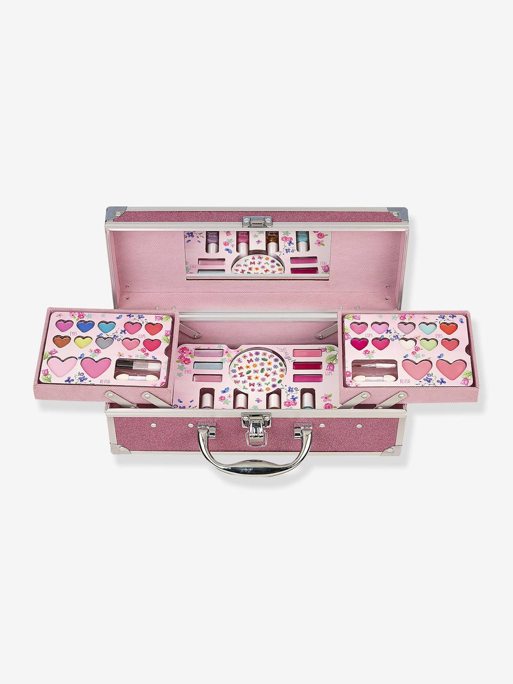Malette de maquillage rose