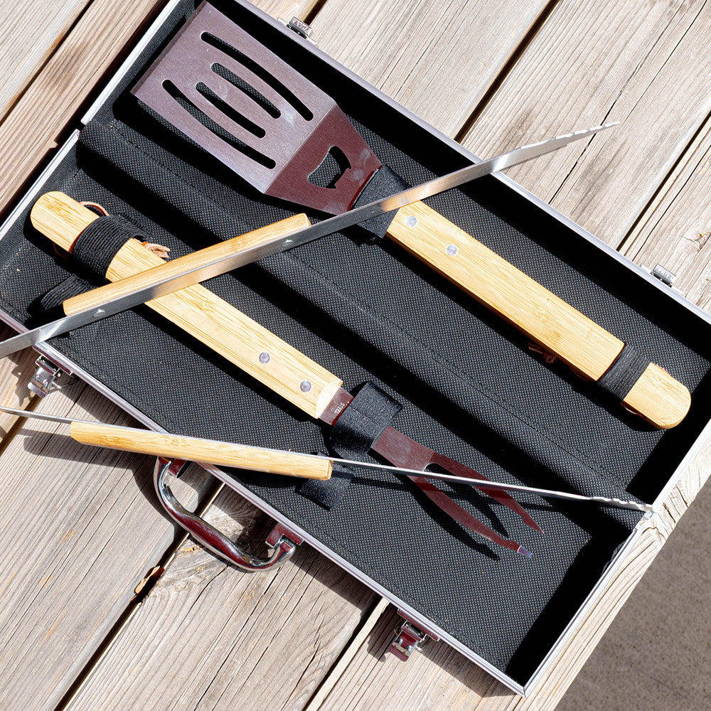 Mallette Accessoires de Barbecue Prénom à Personnaliser - Accessoires Barbecue