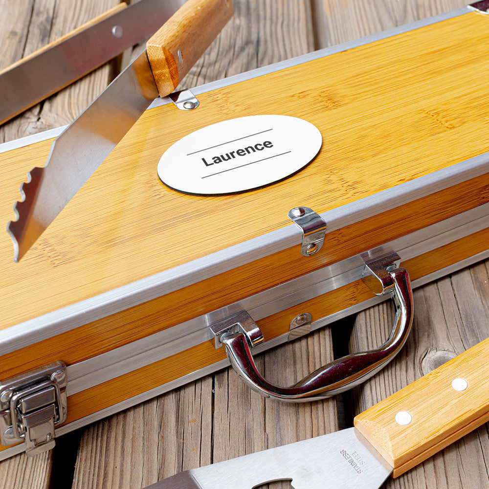 Mallette Accessoires de Barbecue Prénom à Personnaliser - Accessoires Barbecue