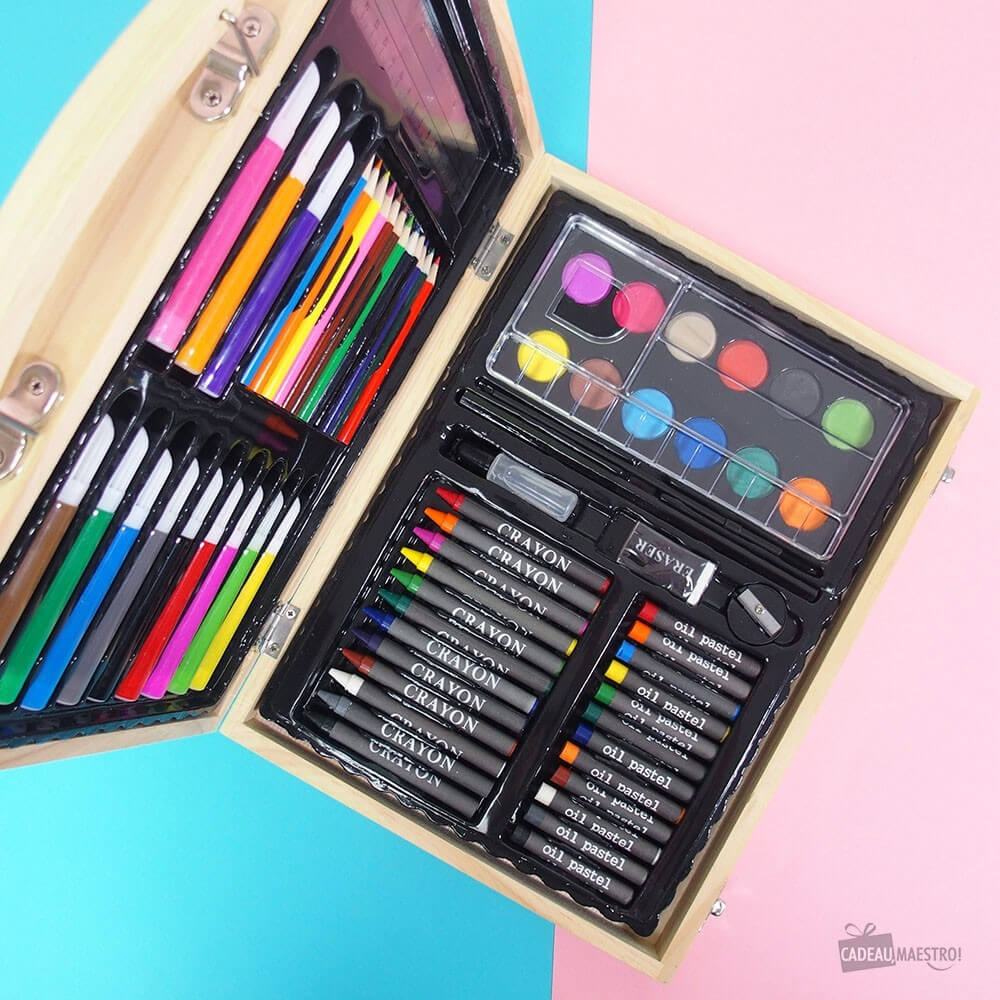 Mallette de Coloriage Super Artiste à Personnaliser - Papeterie Originale CadoMaestro