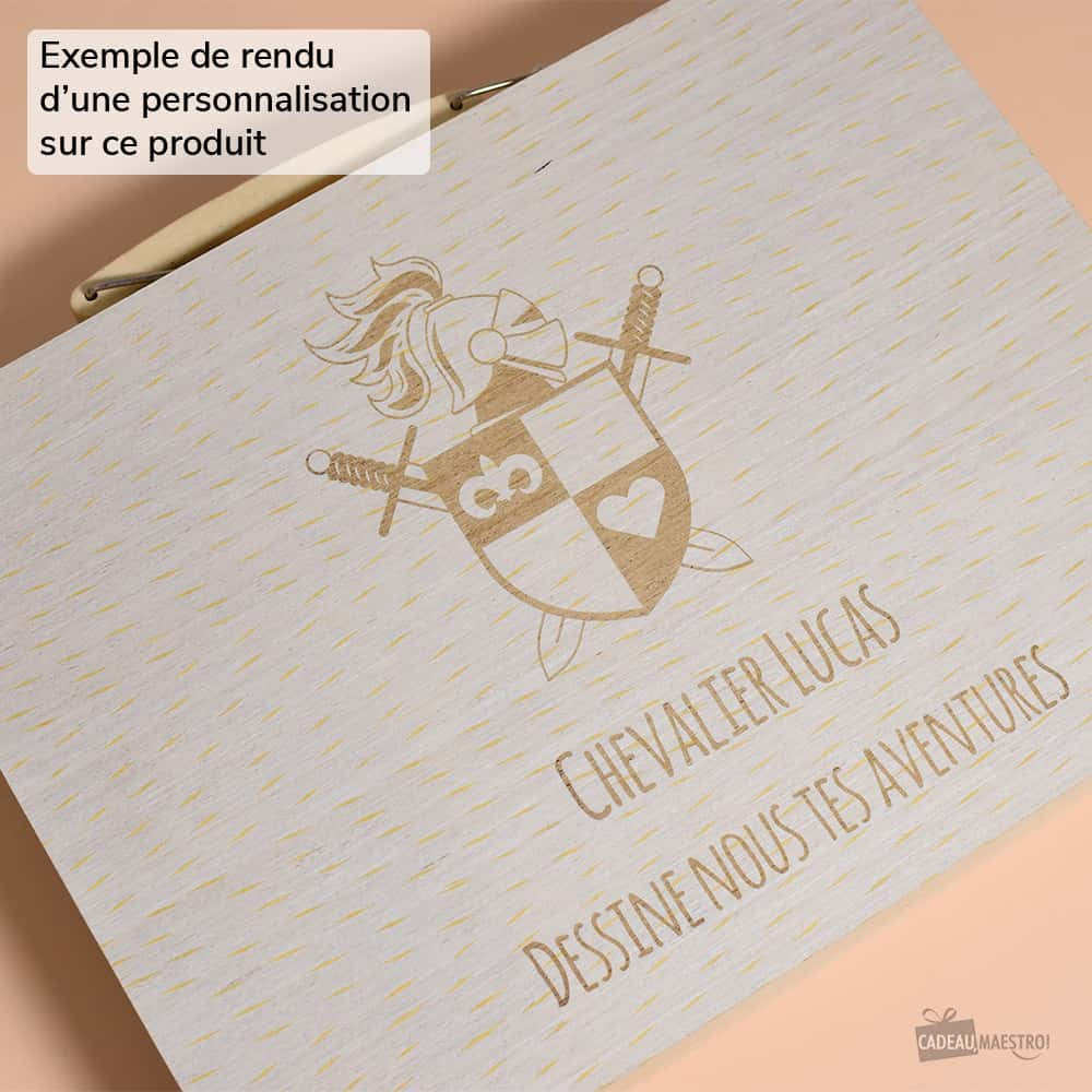 Mallette de Coloriage Chevalier à Personnaliser - Papeterie Originale CadoMaestro