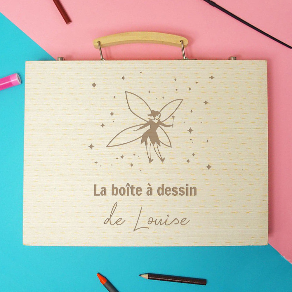 Mallette de Coloriage Fée à Personnaliser - Papeterie Originale