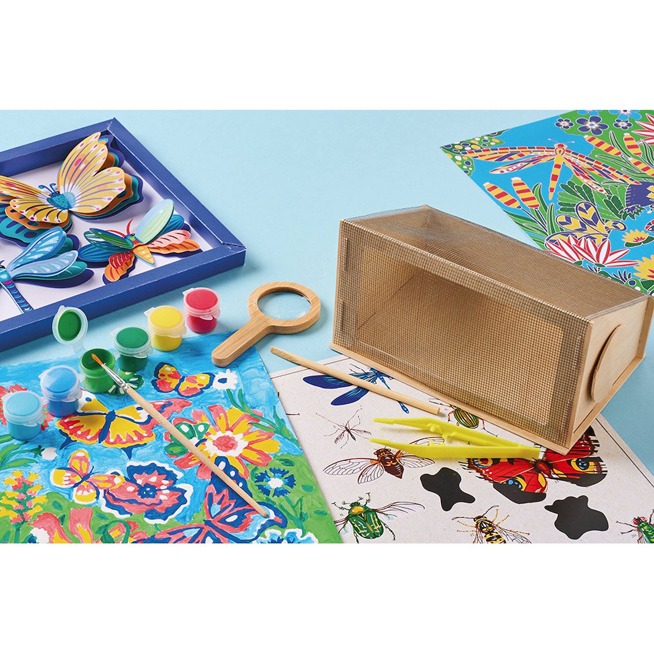 Mallette d'explorateur du jardin multicolore