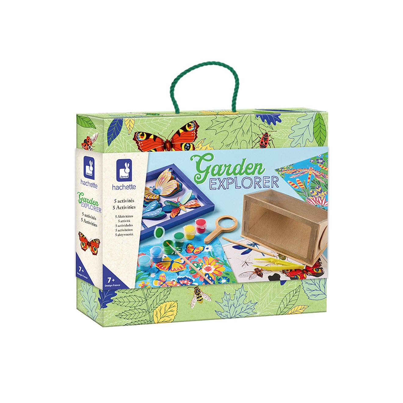 Mallette d'explorateur du jardin multicolore