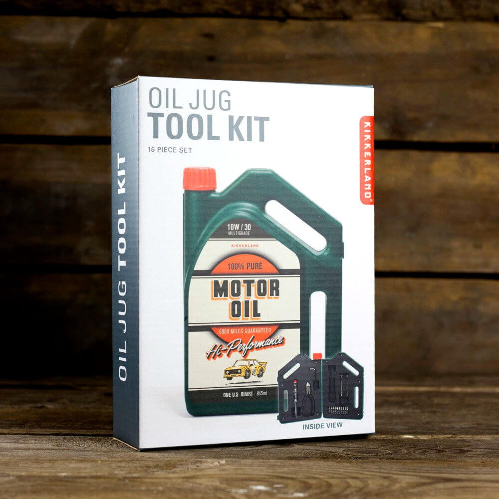 Mallette à Outils Bidon d'Huile - Cadeau Voiture Kikkerland