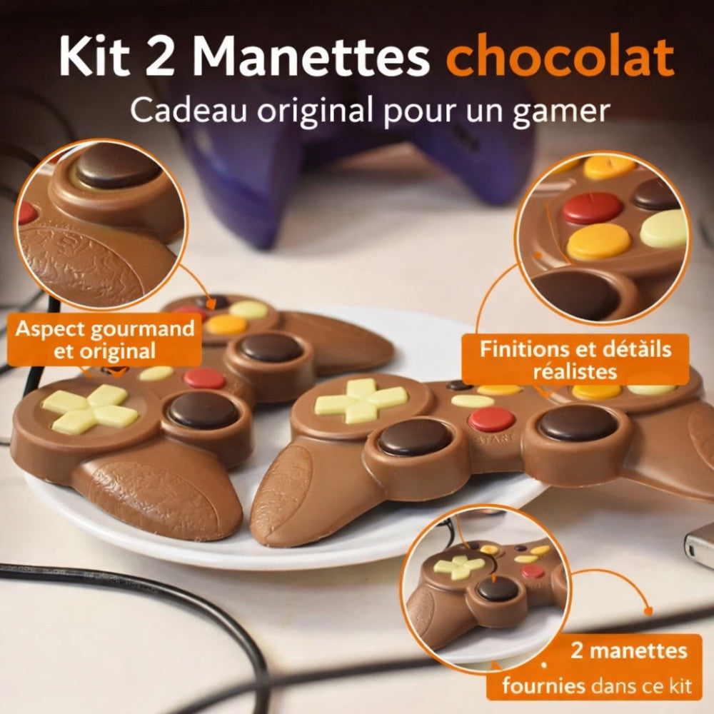 Manette de Jeu en Chocolat (x2) - Chocolats Originaux