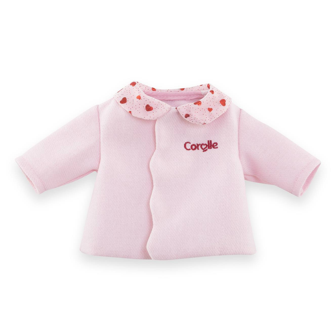 Manteau pétales de cœurs pour poupée ma Corolle multicolore
