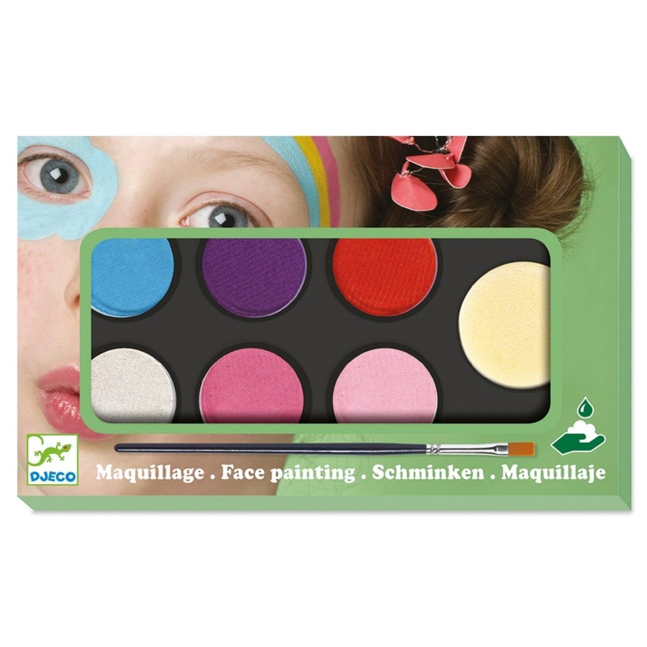 Maquillage palette 6 couleurs sweet multicolore