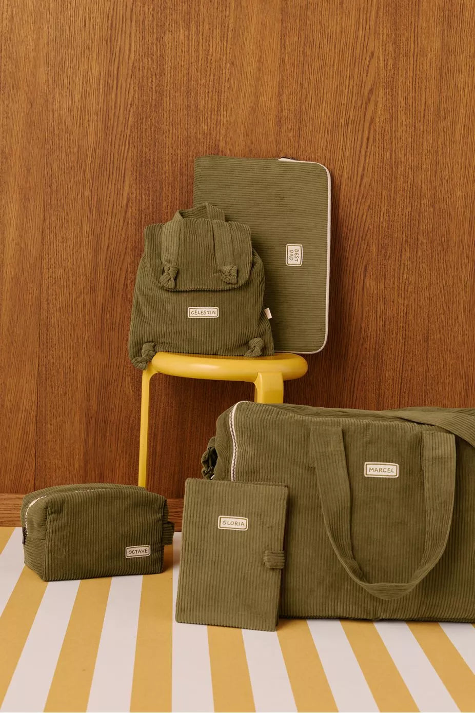 Sac à dos velours personnalisable Marceau – Petit Picotin