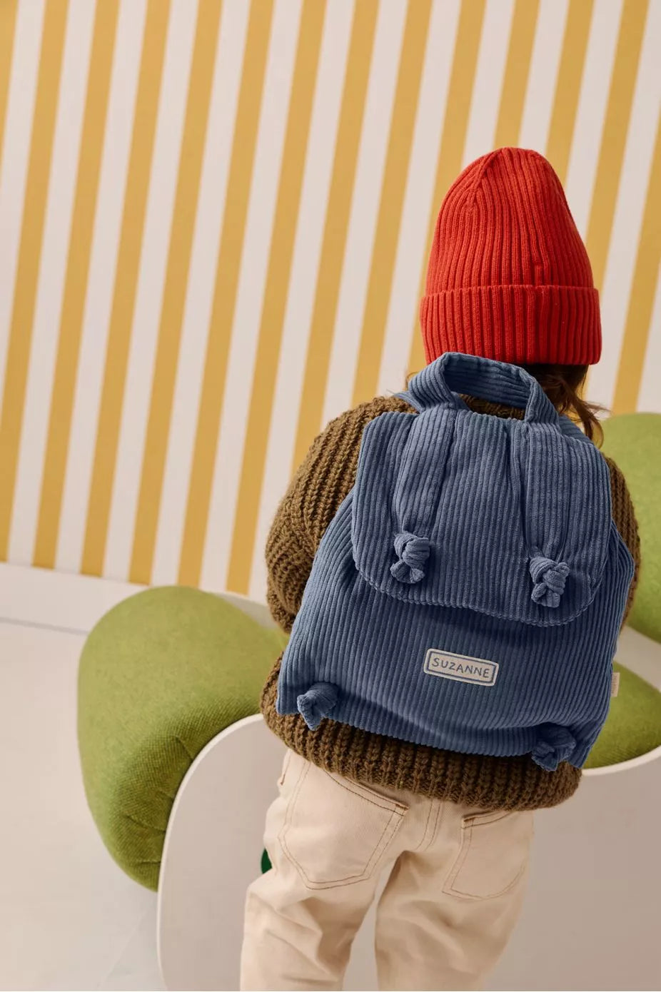 Sac à dos velours personnalisable Marceau – Petit Picotin