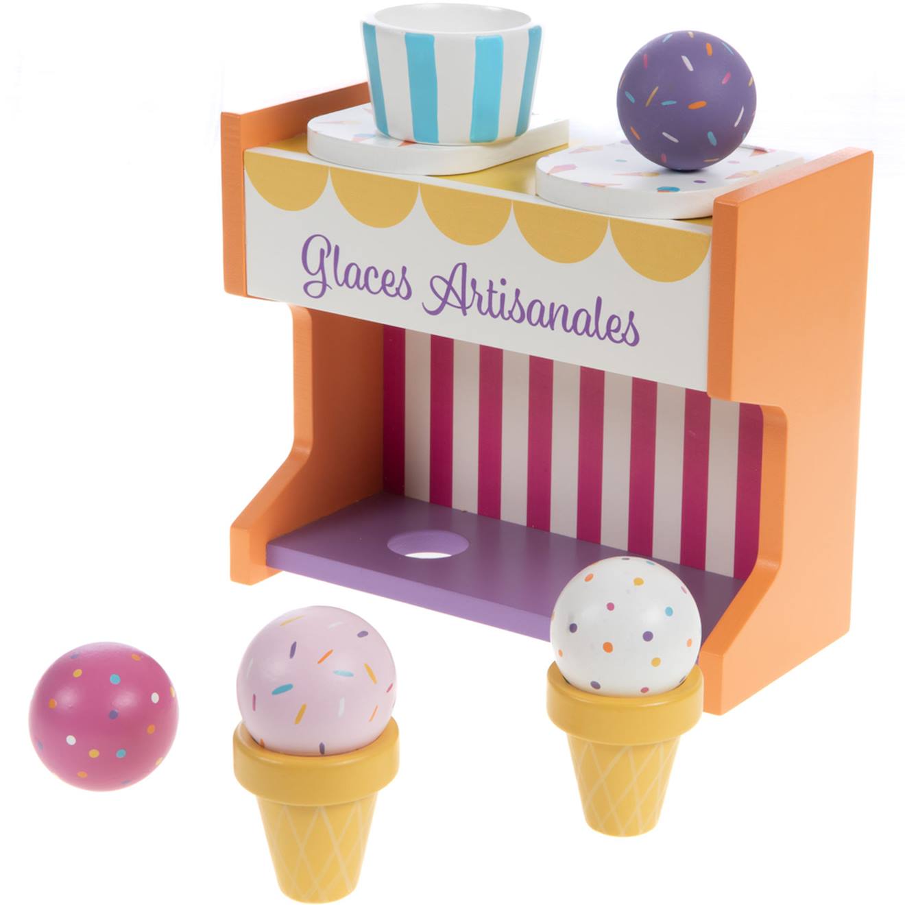 Marchande de glaces multicolore