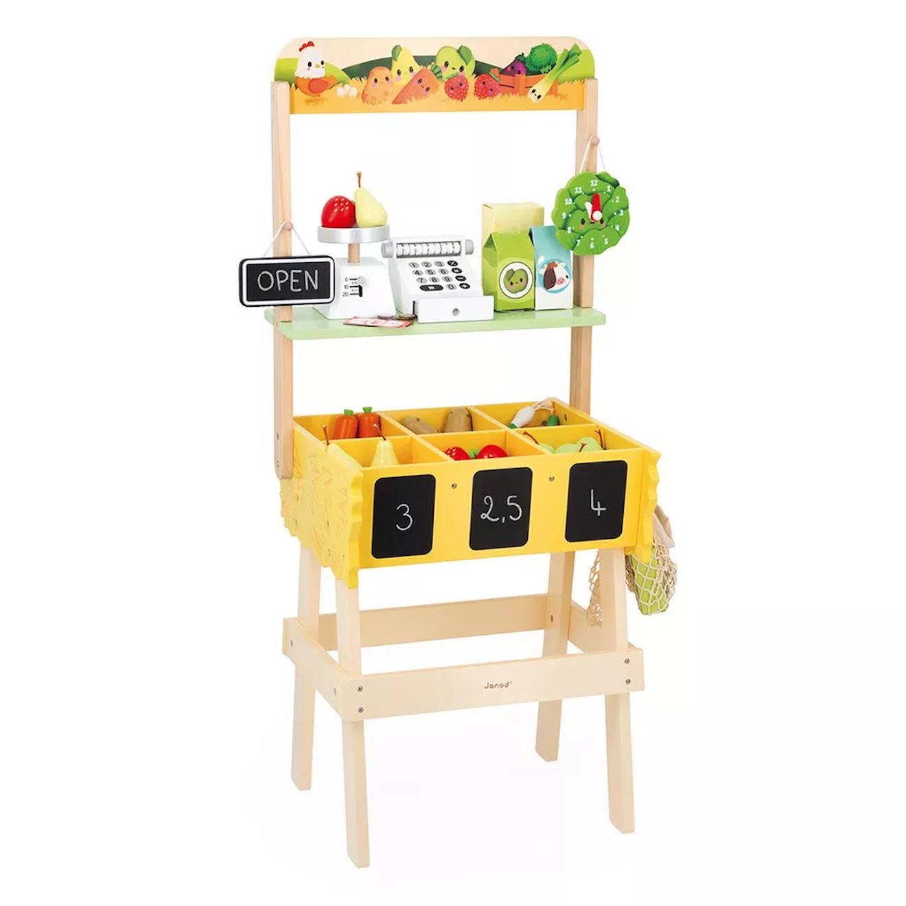 Marchande ferme farm market en bois FSC jaune