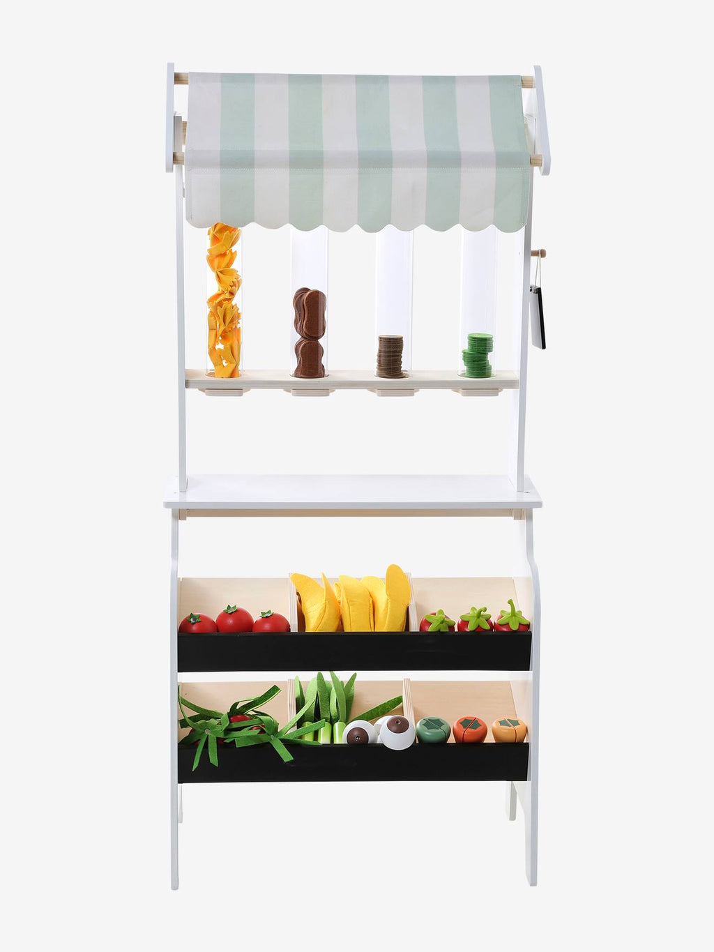 Marchande fruits et légumes en bois FSC beige