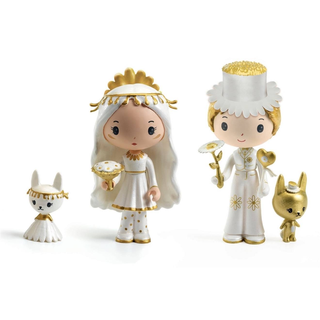 Marguerite & léopold - figurines tinyly multicolore