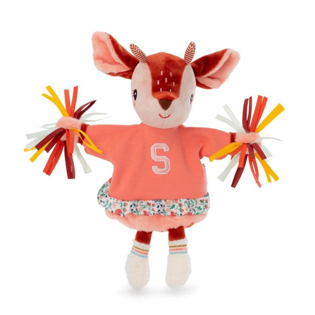 Marionnette à main stella pompom orange