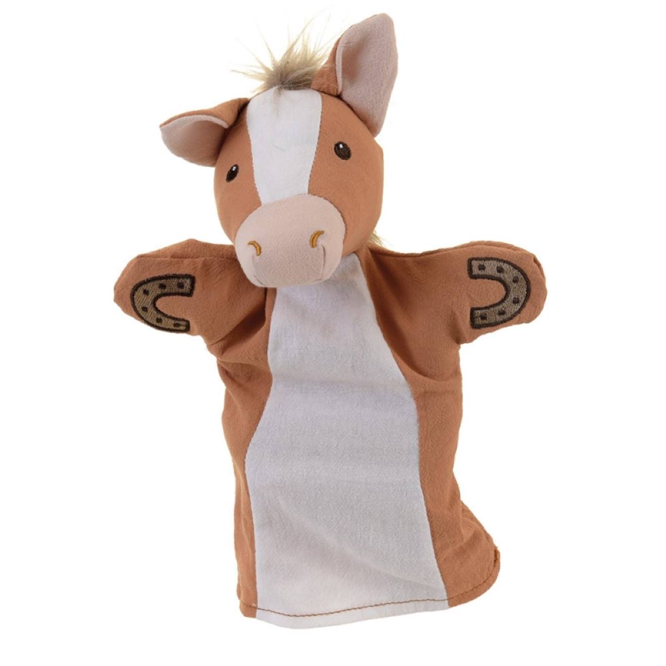 Marionnette cheval marron