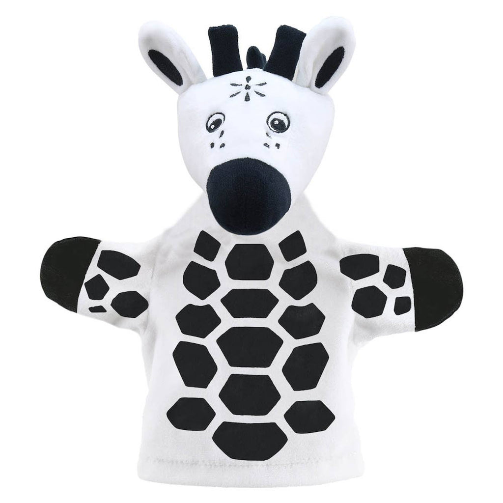 Marionnette girafe noir et blanc noir
