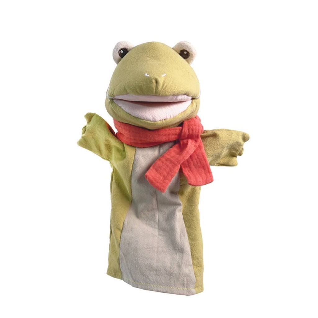 Marionnette grenouille vert