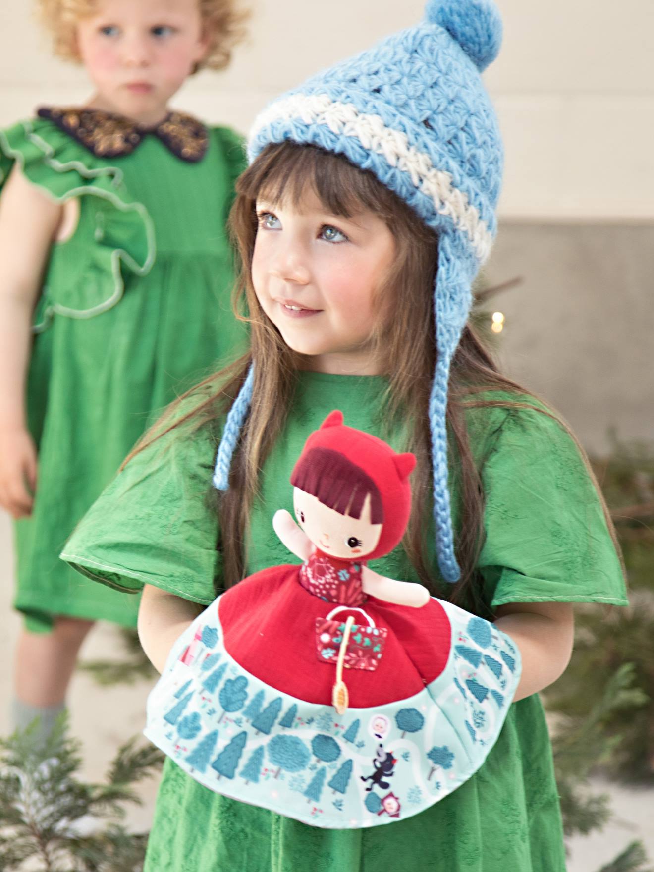 Marionnette réversible chaperon rouge - s multicolore