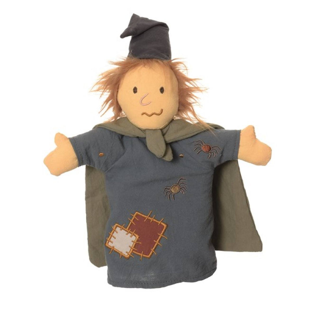 Marionnette sorcière gris