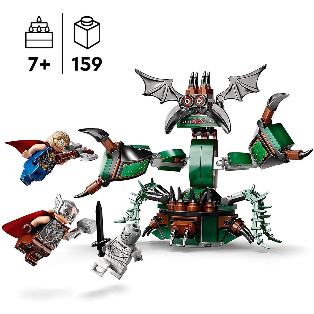 Marvel attaque sur le nouvel asgard 76207 multicolore