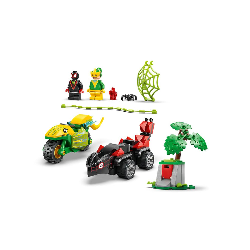 Marvel course-poursuite entre spin et electro en dino-véhicules 11198 multicolore