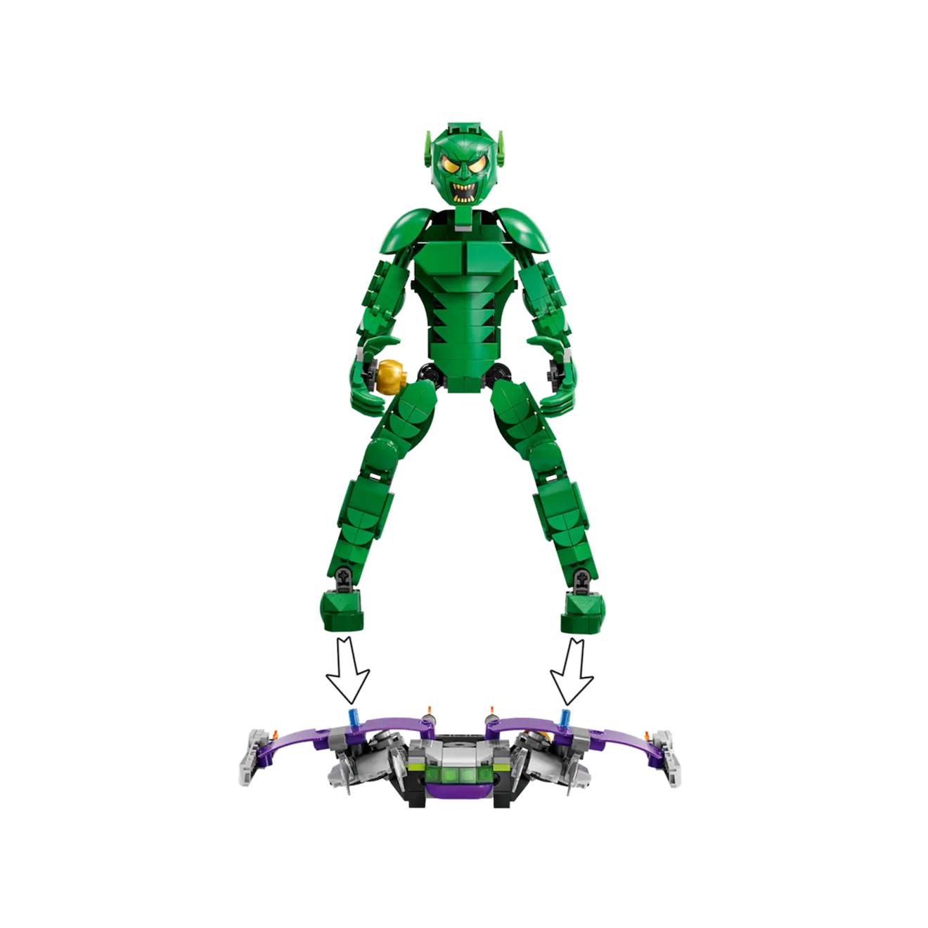 Marvel figurine du bouffon vert à construire 76284 multicolore
