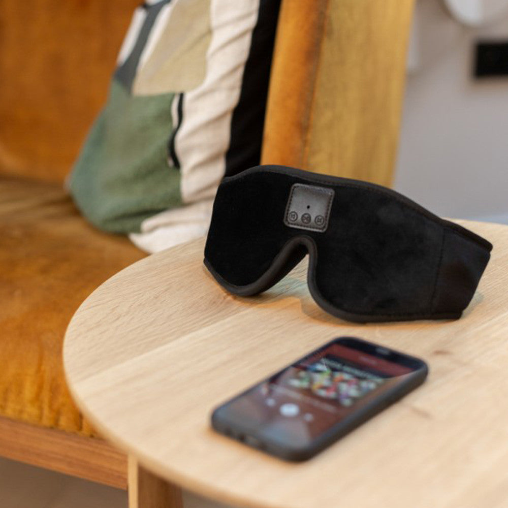 Masque de Sommeil Bluetooth avec Bruits Blancs - Anti-Stress