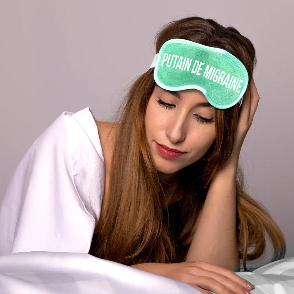 Masque avec Gel Apaisant "Putain de Migraine" - Cadeau Bien-Etre