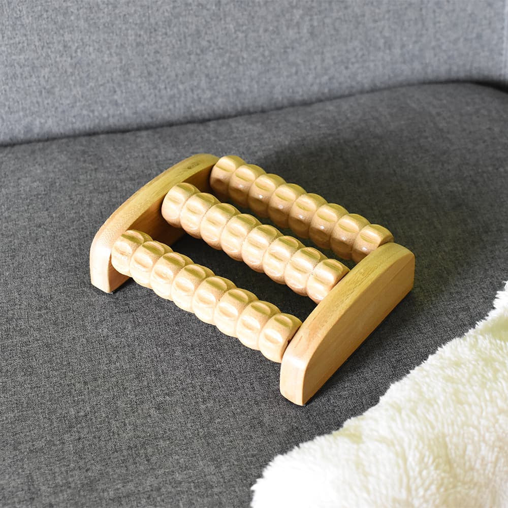 Masseur de Pied en Bambou - Accessoires de Massage