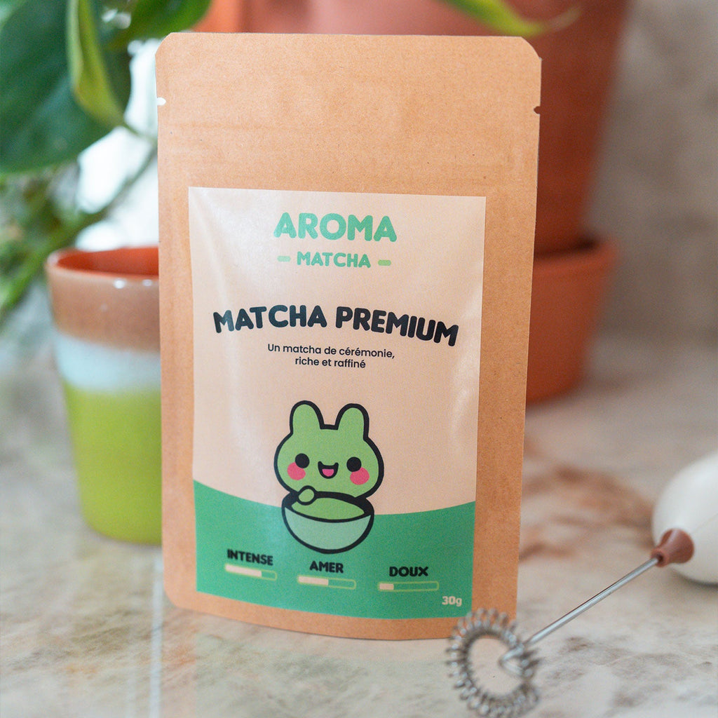 Sachet de matcha bio 30g, thé vert énergisant en poudre