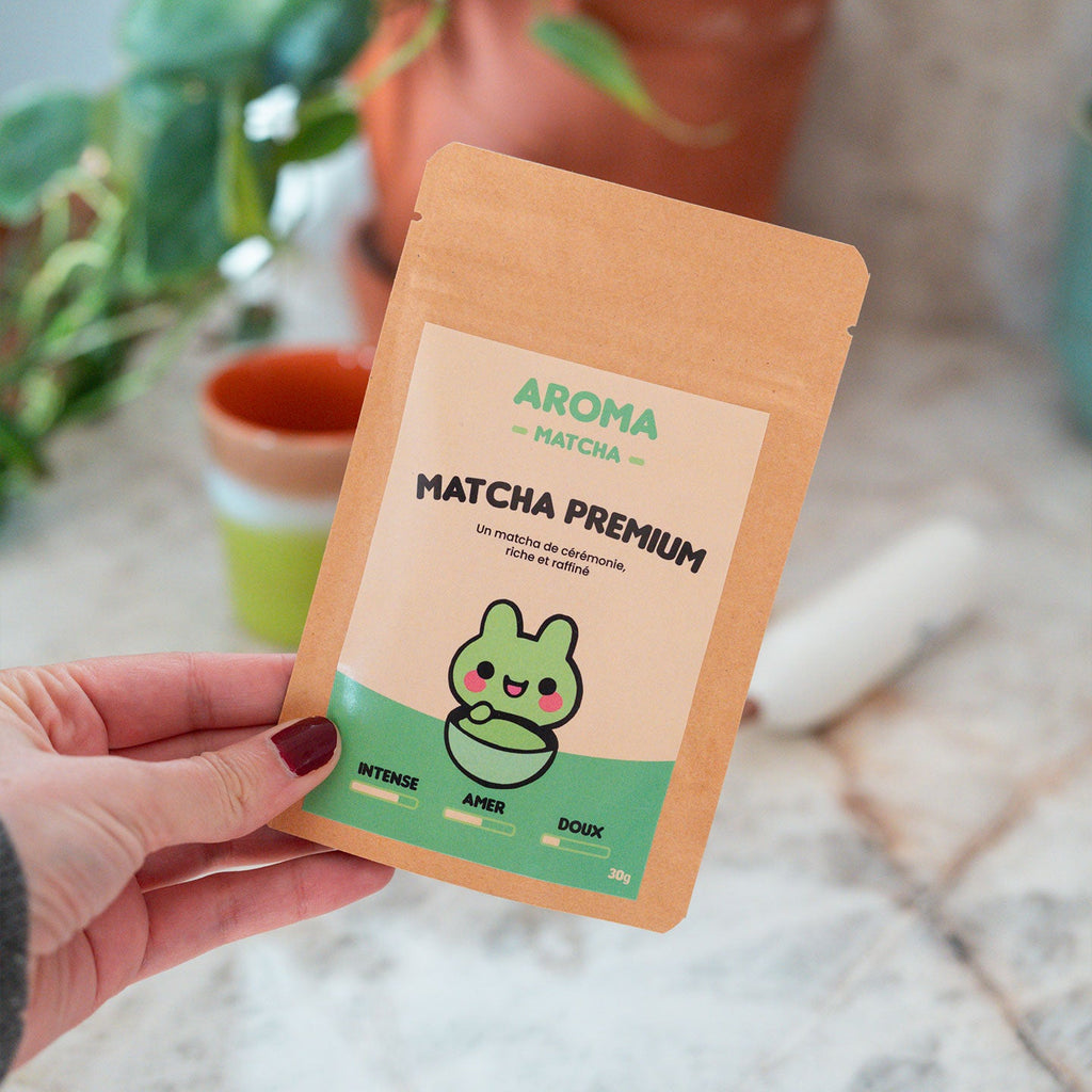 Poudre de matcha bio vert vif riche en antioxydants