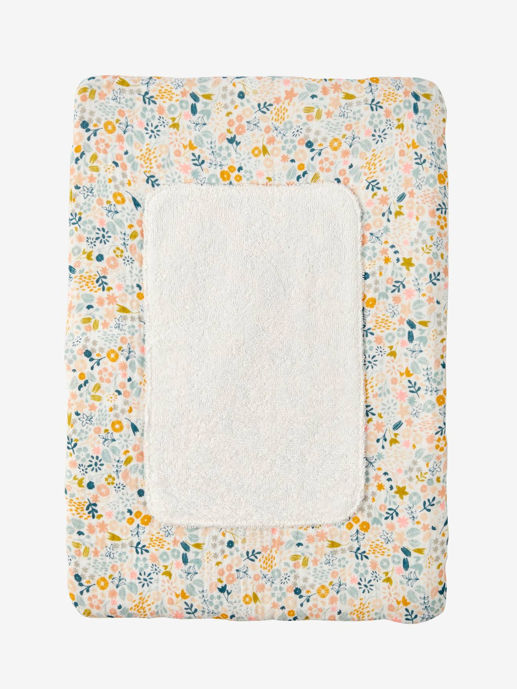 Matelas à langer pour poupon en gaze de coton fleurette