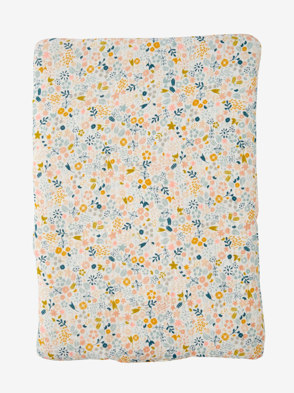 Matelas à langer pour poupon en gaze de coton fleurette