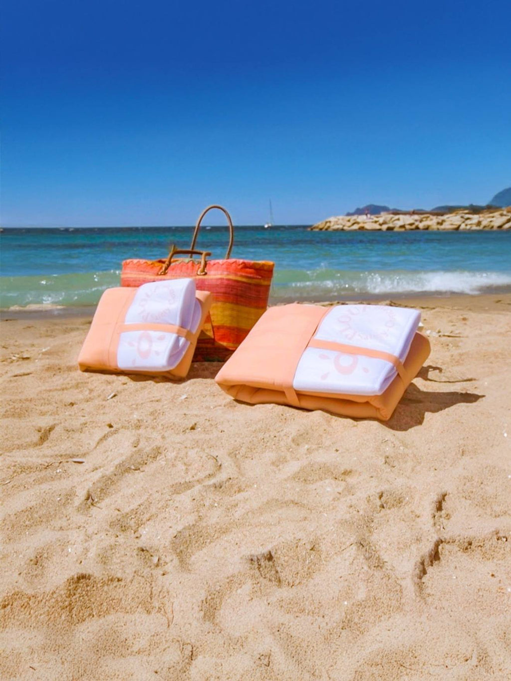 Matelas de plage flottant 2 en 1 rose pâle