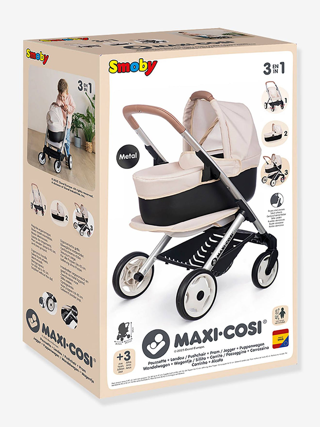 Maxi cosi poussette landau 3 en 1 - beige