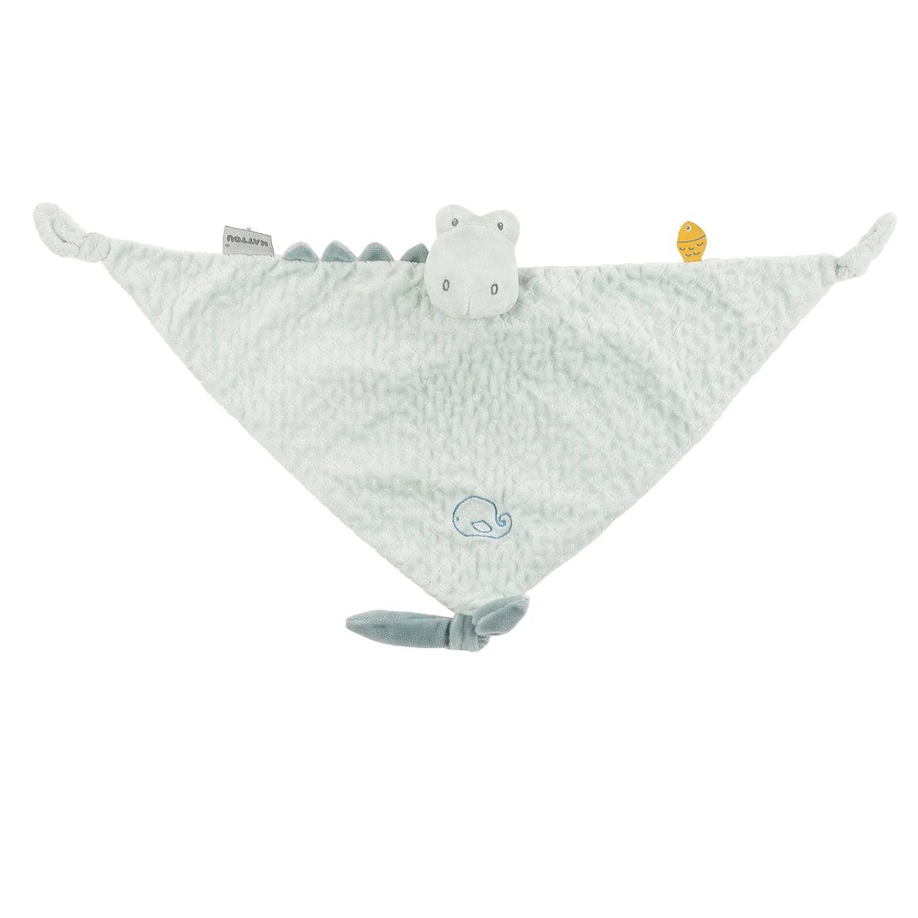 Maxi doudou roméo le croco vert