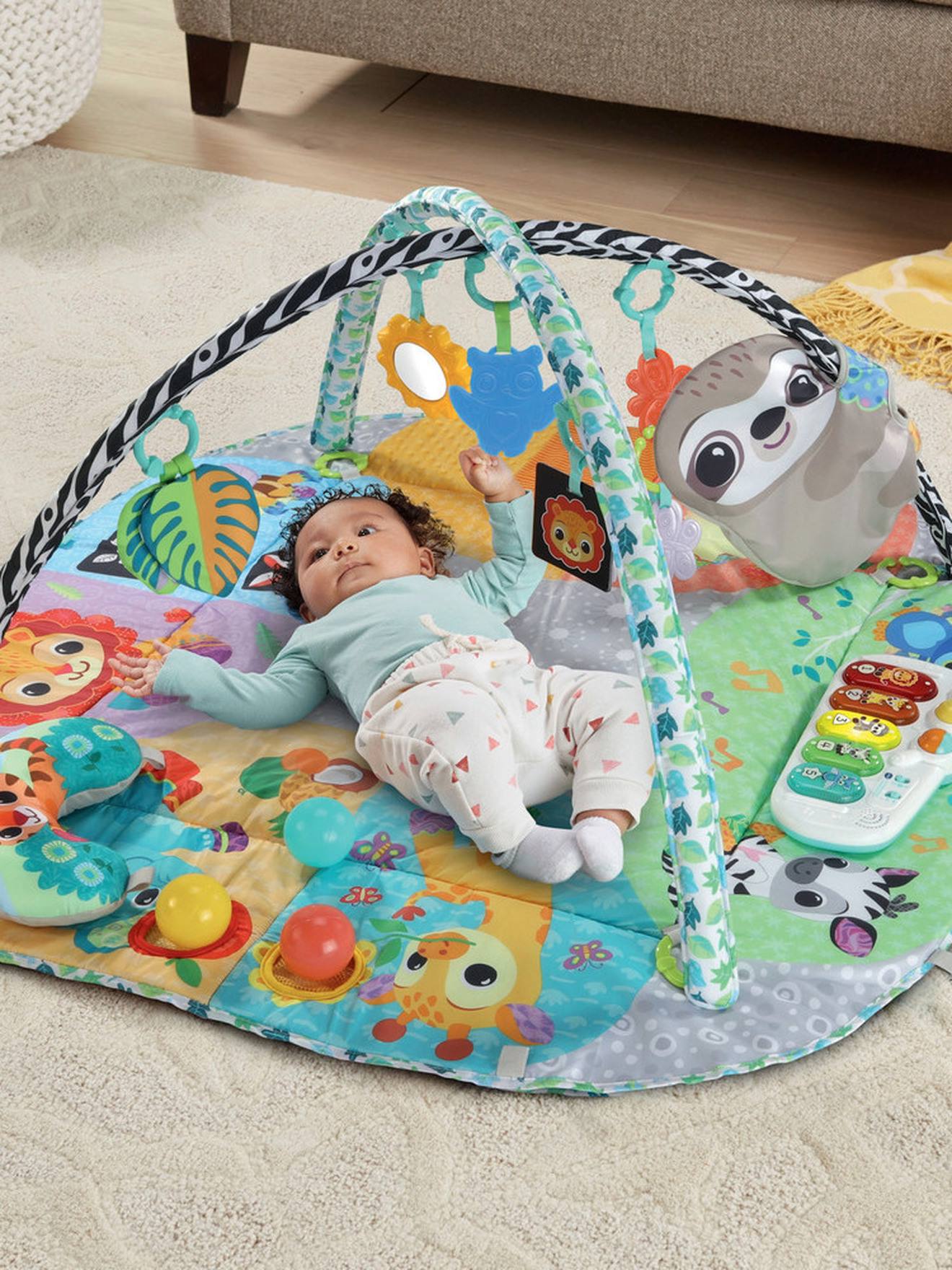 Maxi tapis d'éveil sensoriel 7 en 1 - multicolore