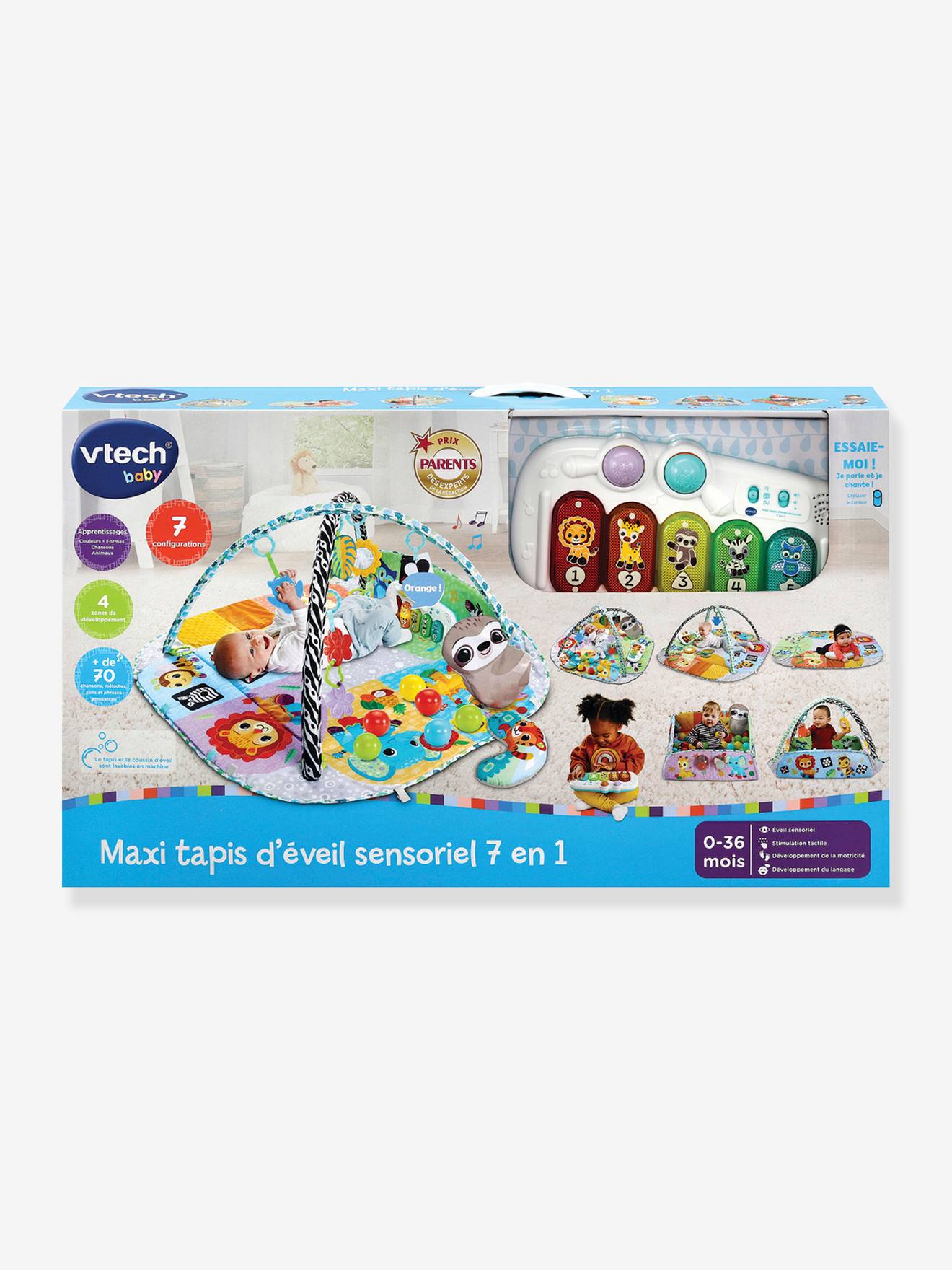 Maxi tapis d'éveil sensoriel 7 en 1 - multicolore
