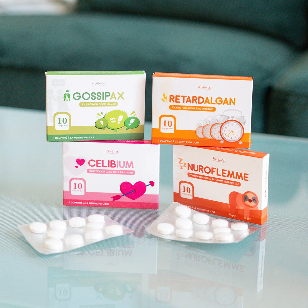 Comprimés Gossipax - Bonbons humoristiques