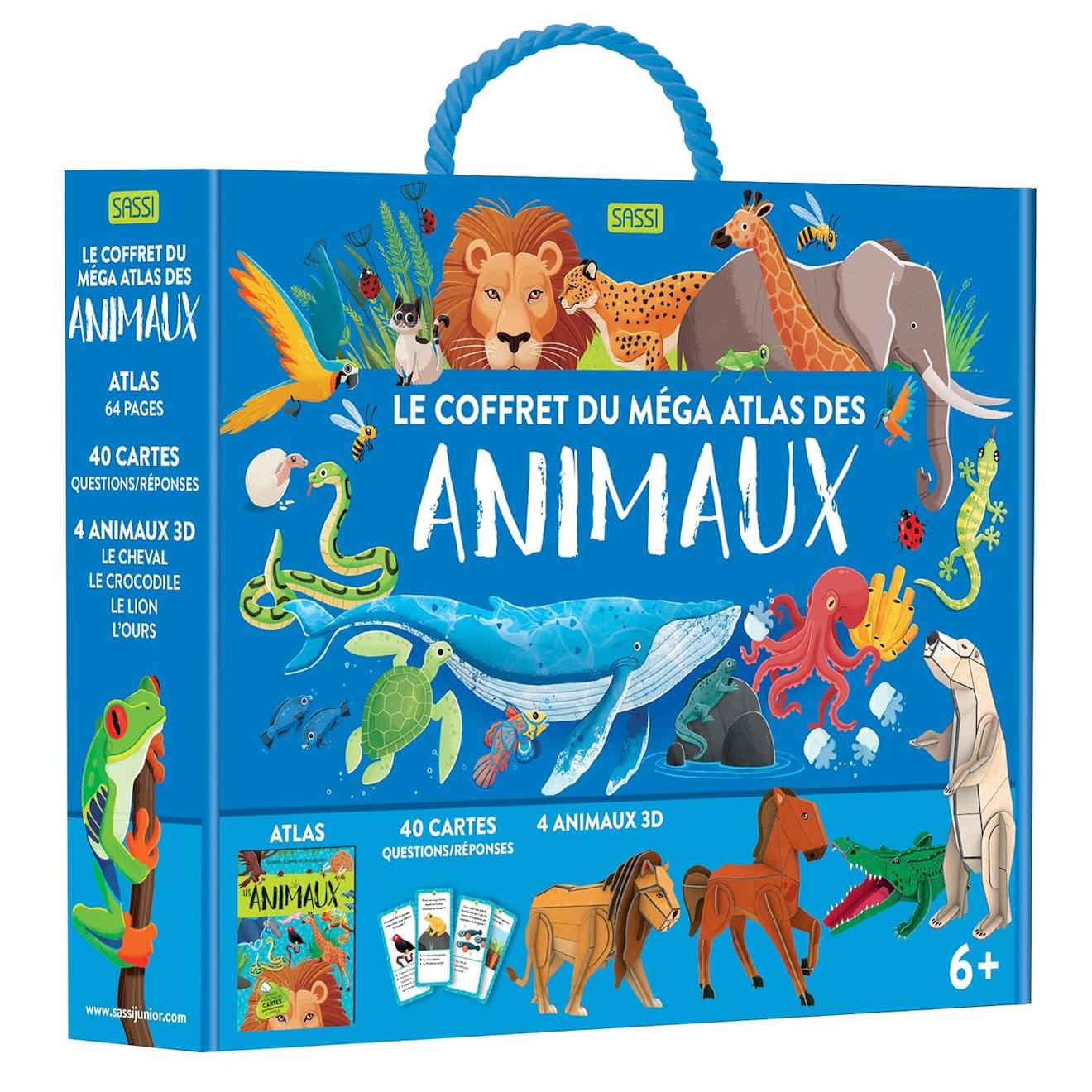 Méga atlas des animaux bleu
