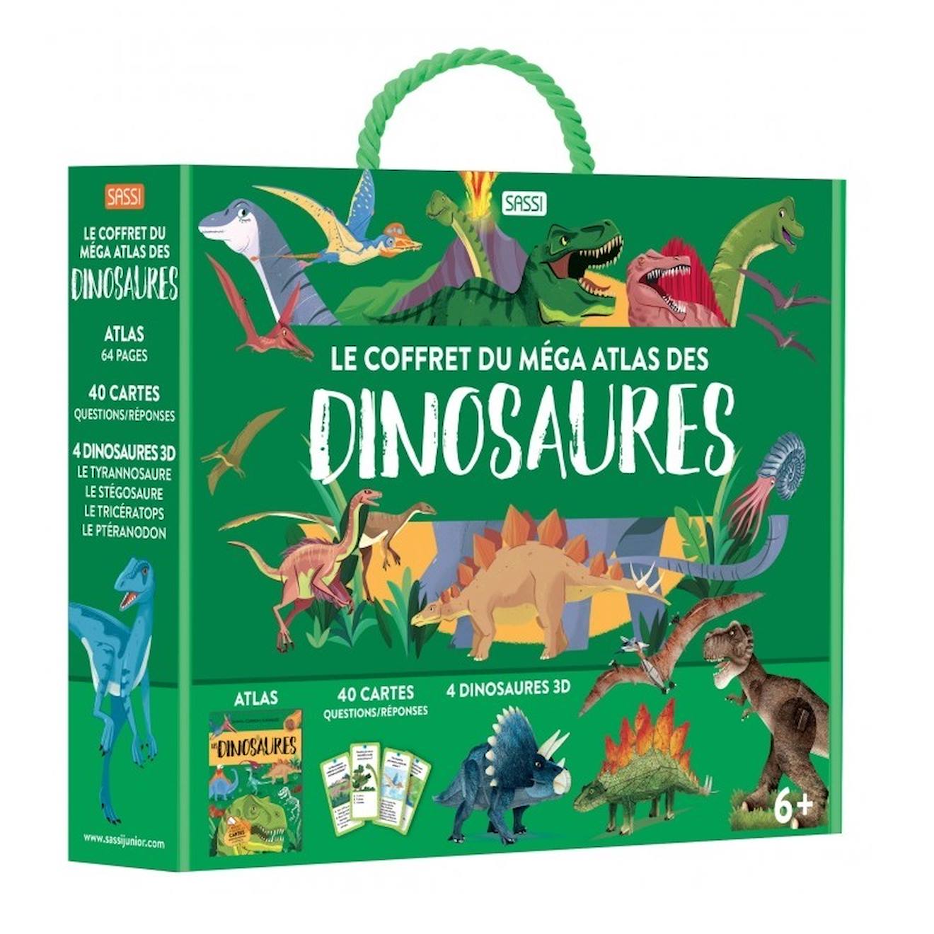 Méga atlas des dinosaures vert